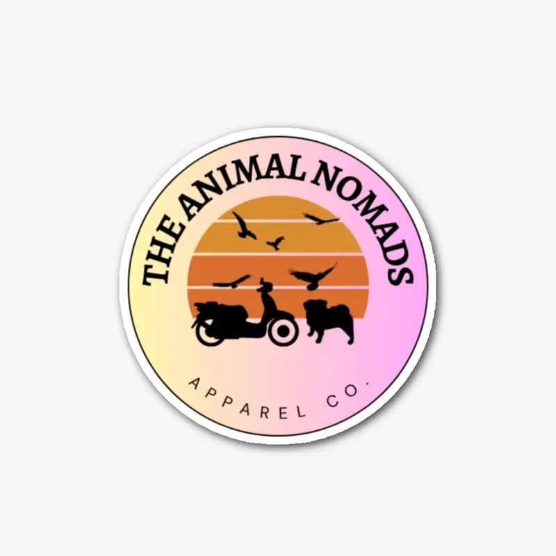 Vintage sunset animal nomads